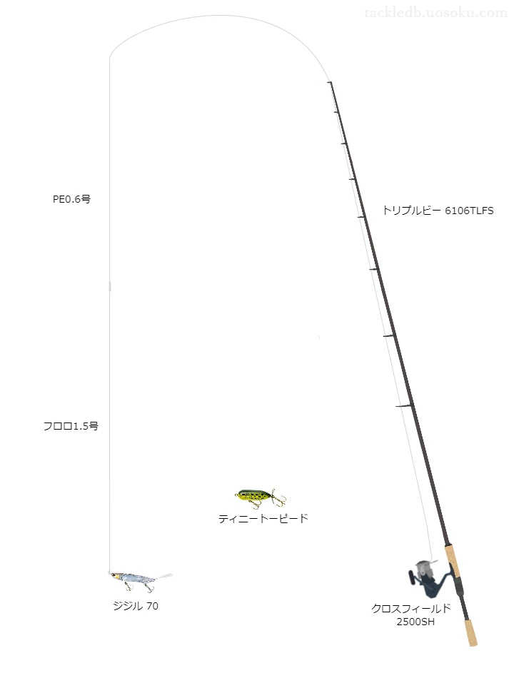 バス釣りに関するタックル、仕掛け図解