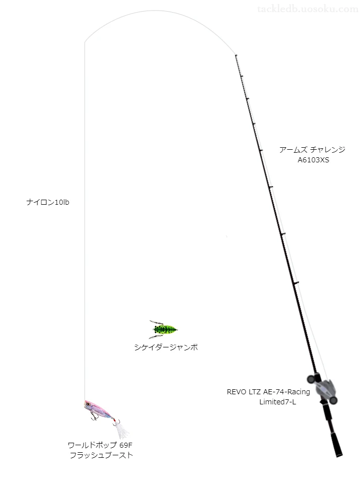 バス釣りに関するタックル、仕掛け図解