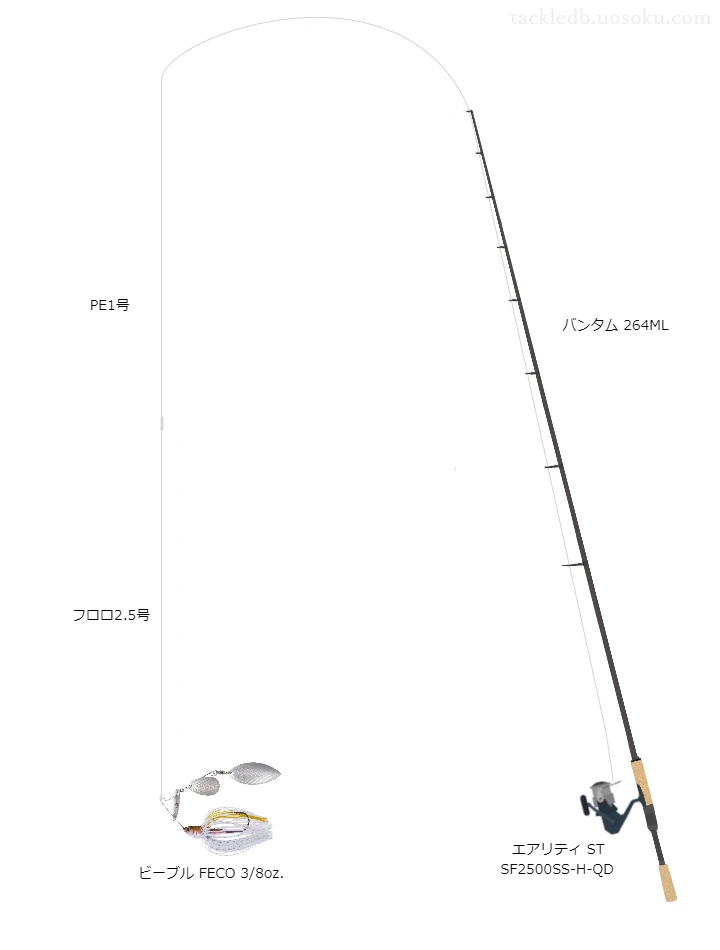 バス釣りに関するタックル、仕掛け図解