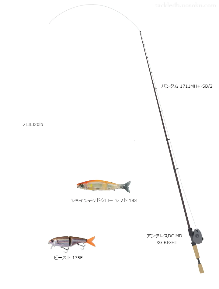 バス釣りに関するタックル、仕掛け図解