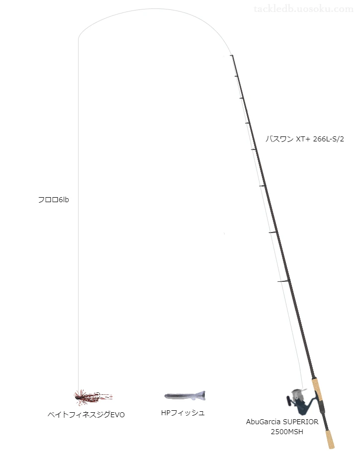 バス釣りに関するタックル、仕掛け図解