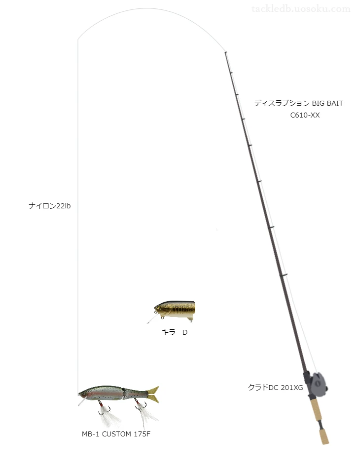 バス釣りに関するタックル、仕掛け図解