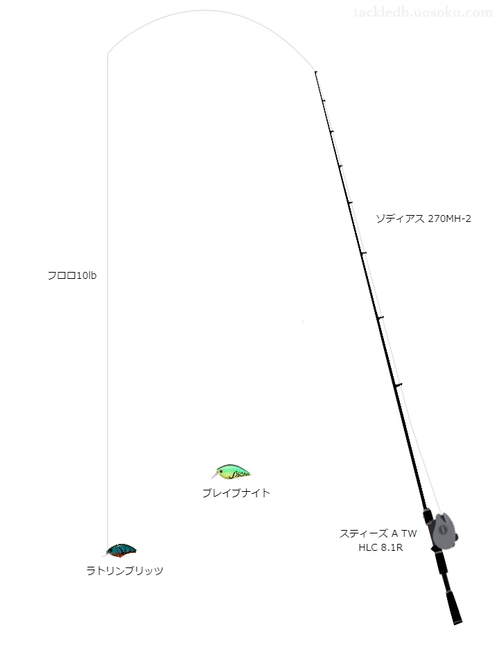 バス釣りに関するタックル、仕掛け図解