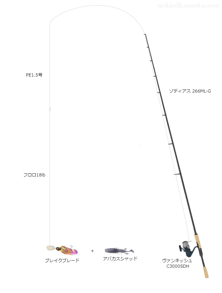 バス釣りに関するタックル、仕掛け図解