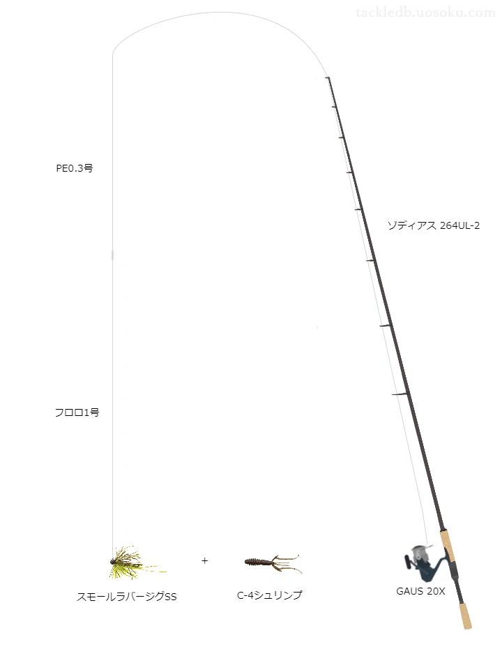 バス釣りに関するタックル、仕掛け図解