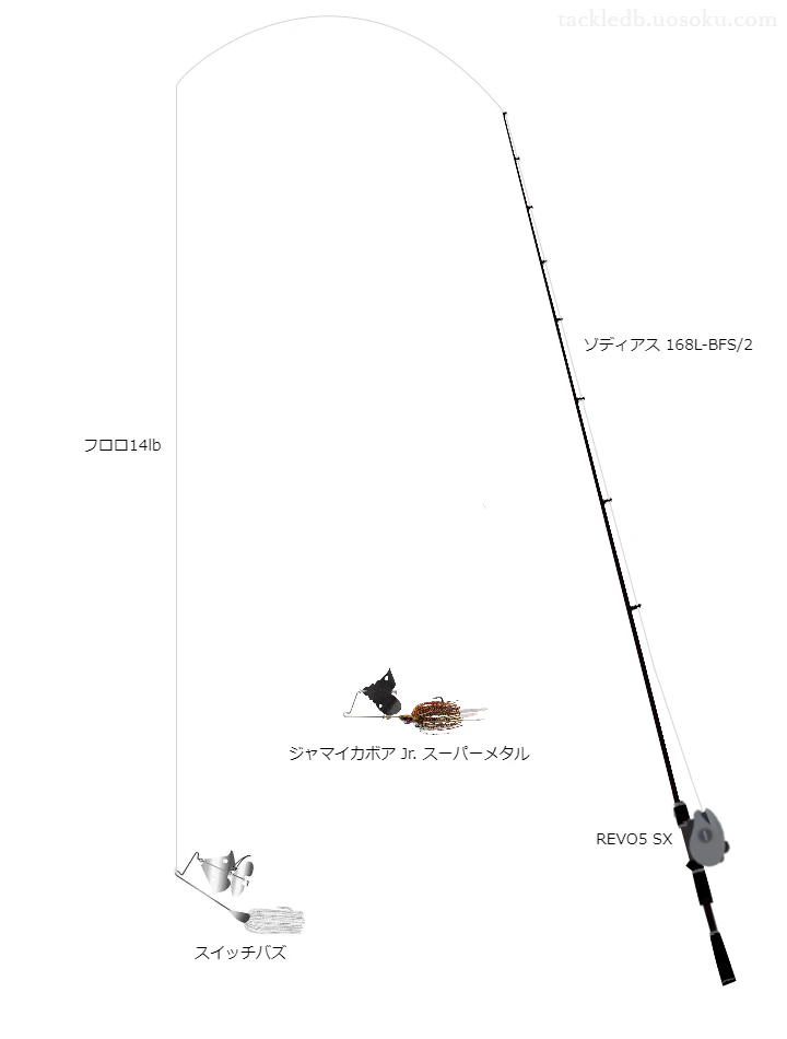 【茂原野池】スイッチバズのためのバス釣りタックル【ゾディアス168L-BFS/2】