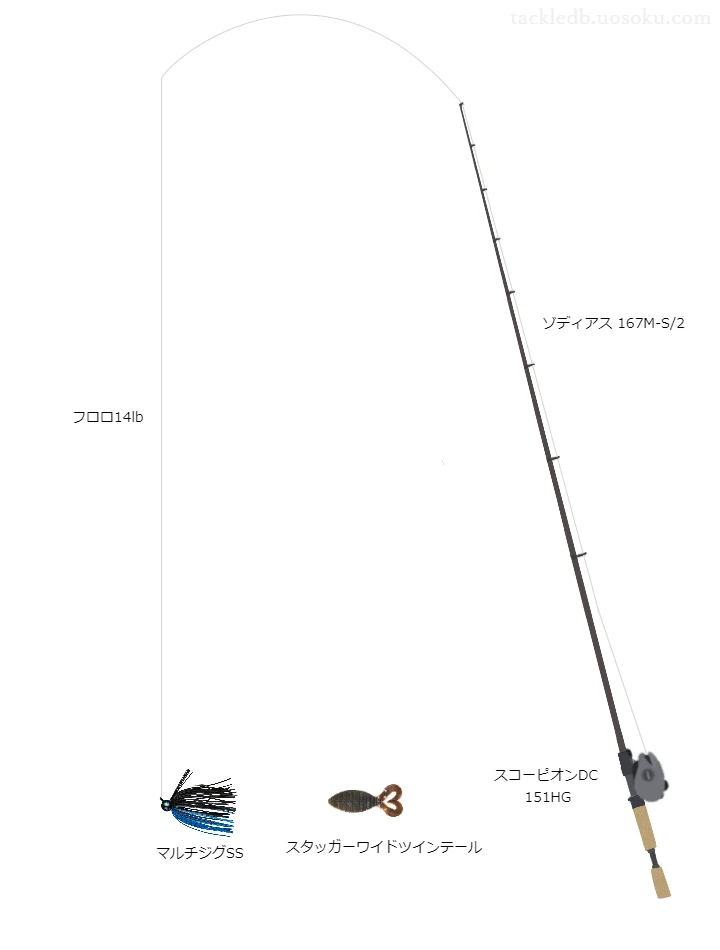 バス釣りに関するタックル、仕掛け図解