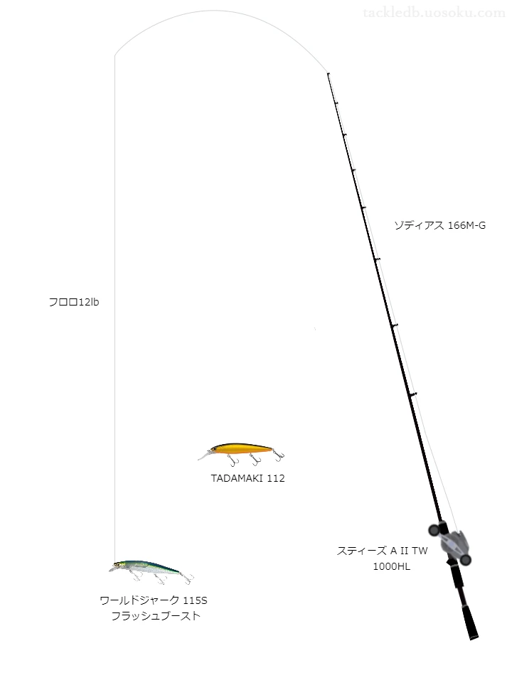 バス釣りに関するタックル、仕掛け図解