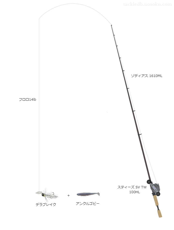 バス釣りに関するタックル、仕掛け図解