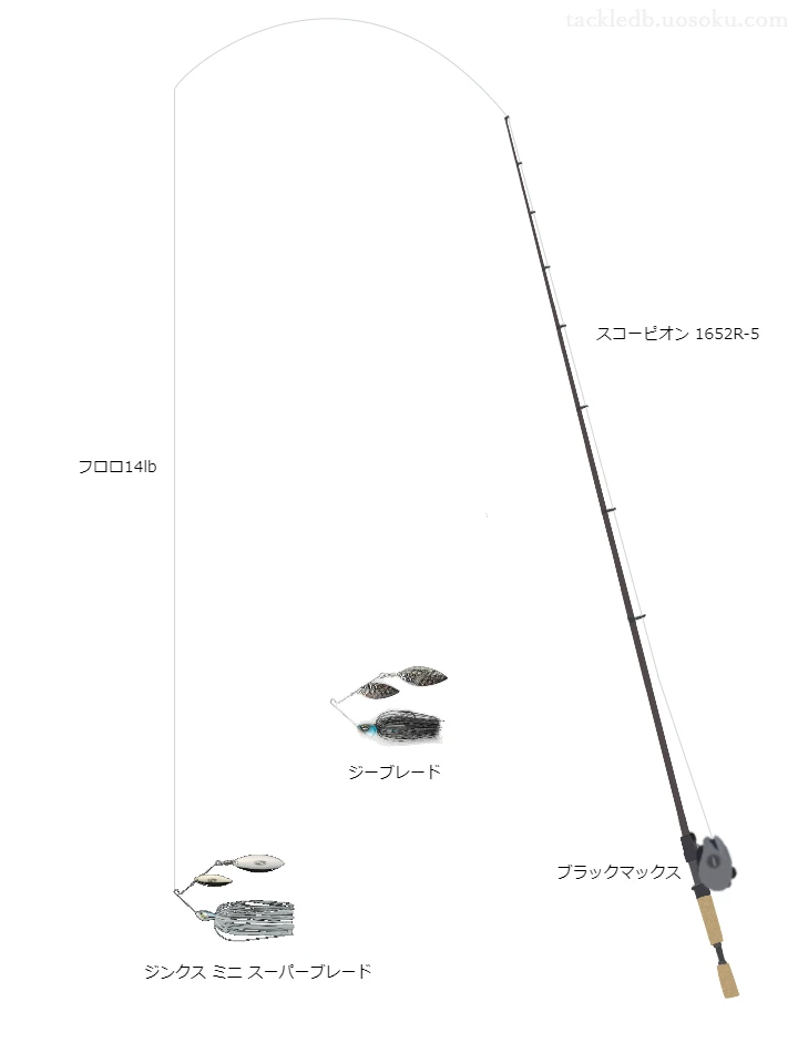 バス釣りに関するタックル、仕掛け図解