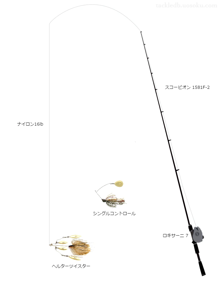 バス釣りに関するタックル、仕掛け図解