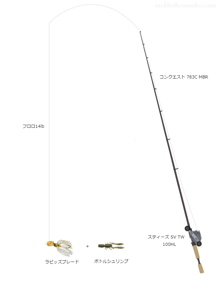 バス釣りに関するタックル、仕掛け図解