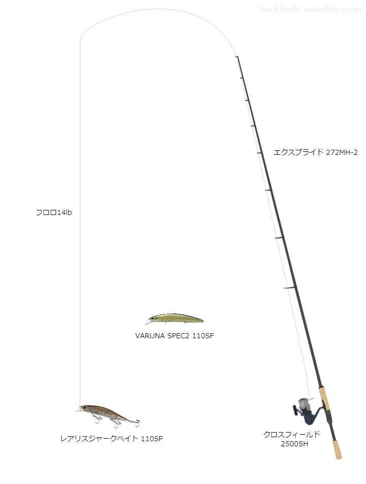 バス釣りに関するタックル、仕掛け図解