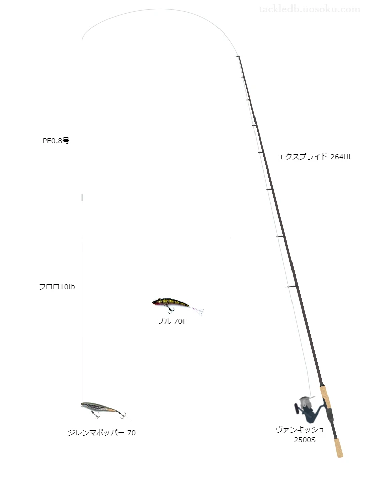 バス釣りに関するタックル、仕掛け図解