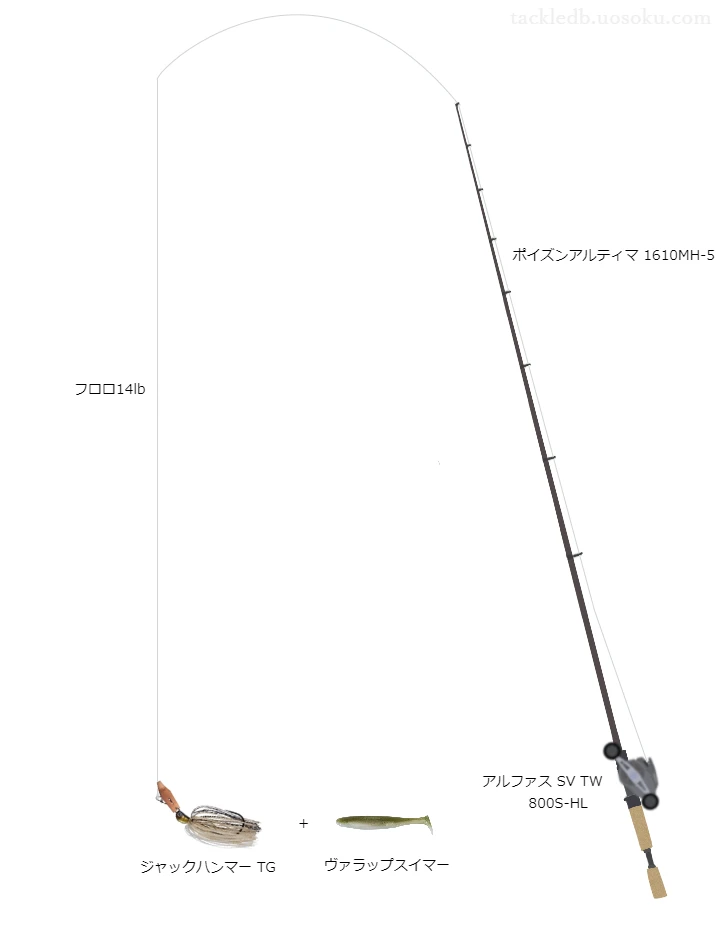 バス釣りに関するタックル、仕掛け図解