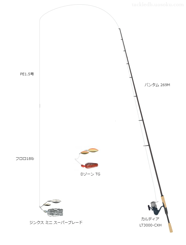 バス釣りに関するタックル、仕掛け図解