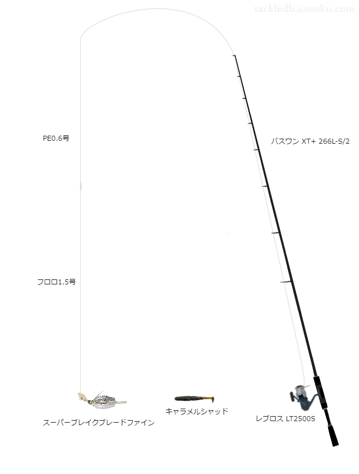 バス釣りに関するタックル、仕掛け図解