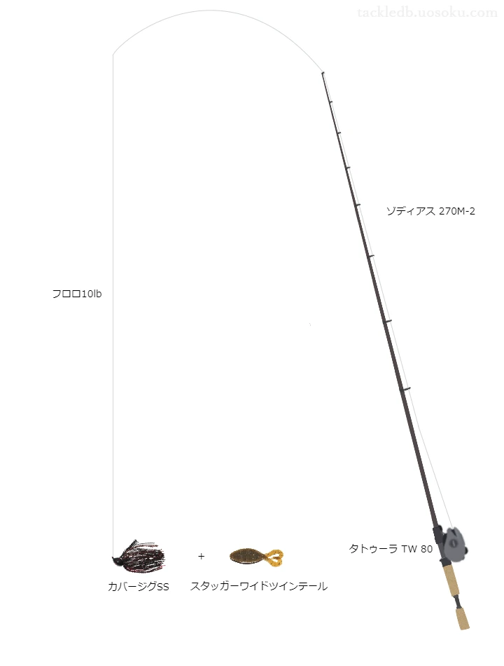 バス釣りに関するタックル、仕掛け図解