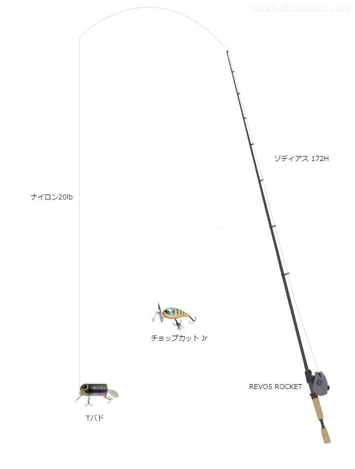 バス釣りに関するタックル、仕掛け図解