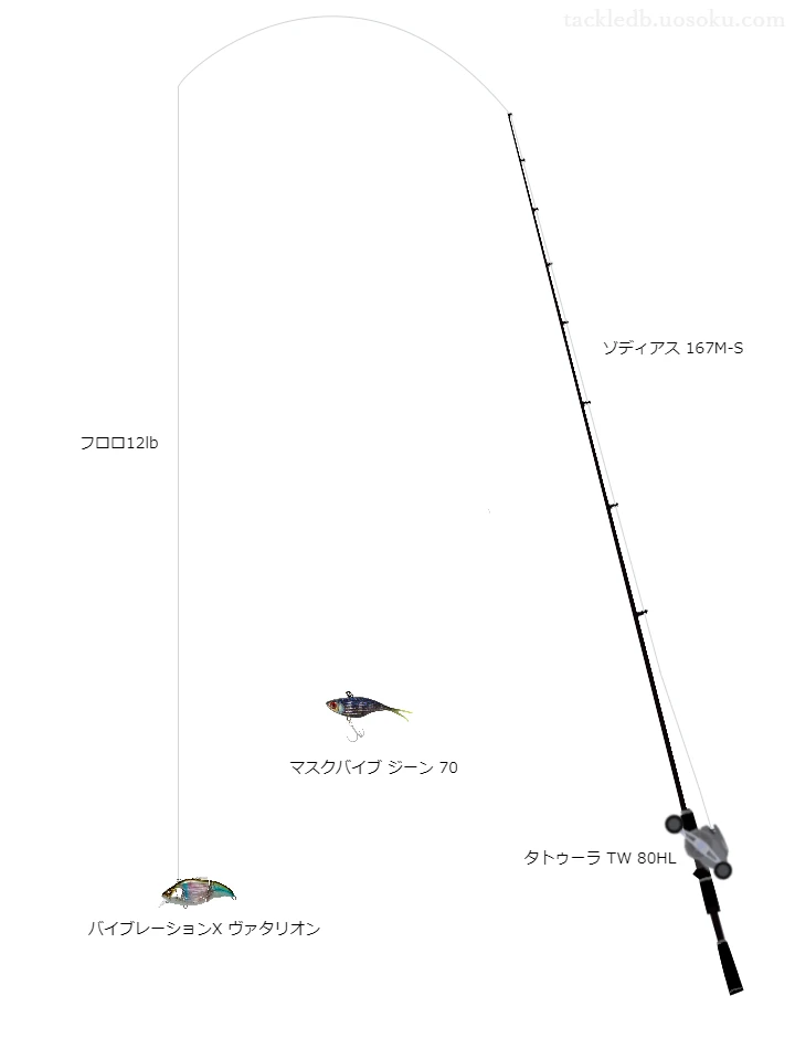 バイブレーションXヴァタリオンのためのバス釣りタックル【バイブレーション】