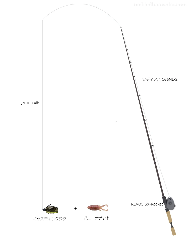 バス釣りに関するタックル、仕掛け図解