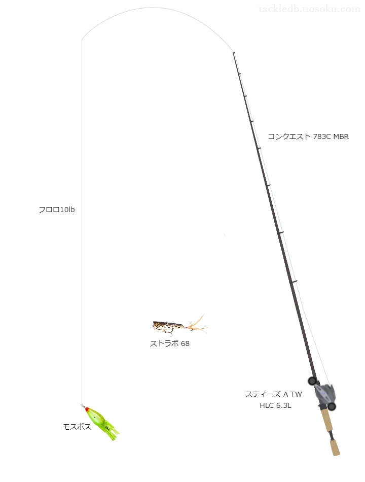 【金山溜池】モスボスのためのバス釣りタックル【コンクエスト783CMBR】