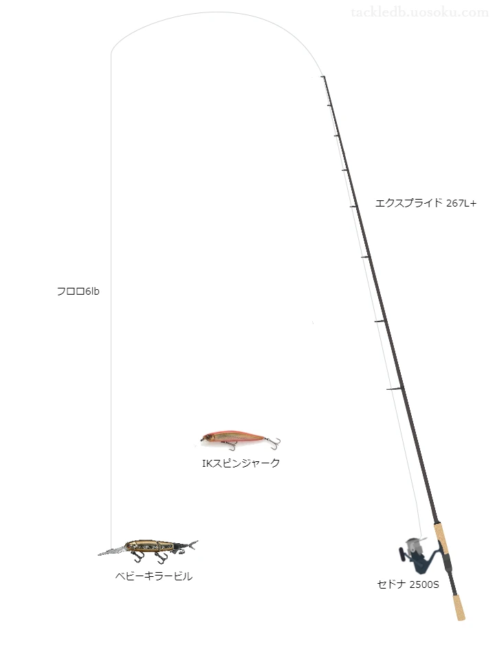 バス釣りに関するタックル、仕掛け図解