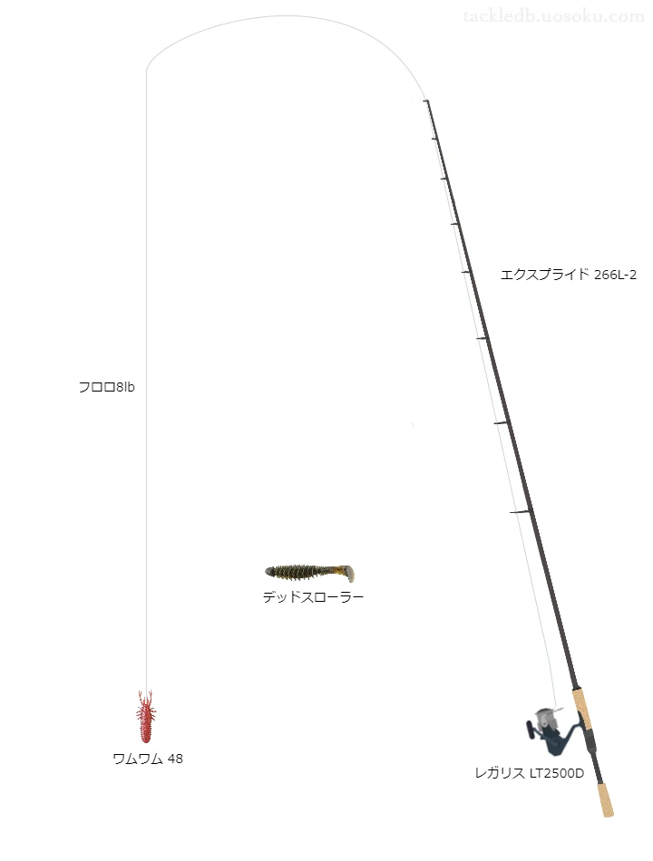 バス釣りに関するタックル、仕掛け図解