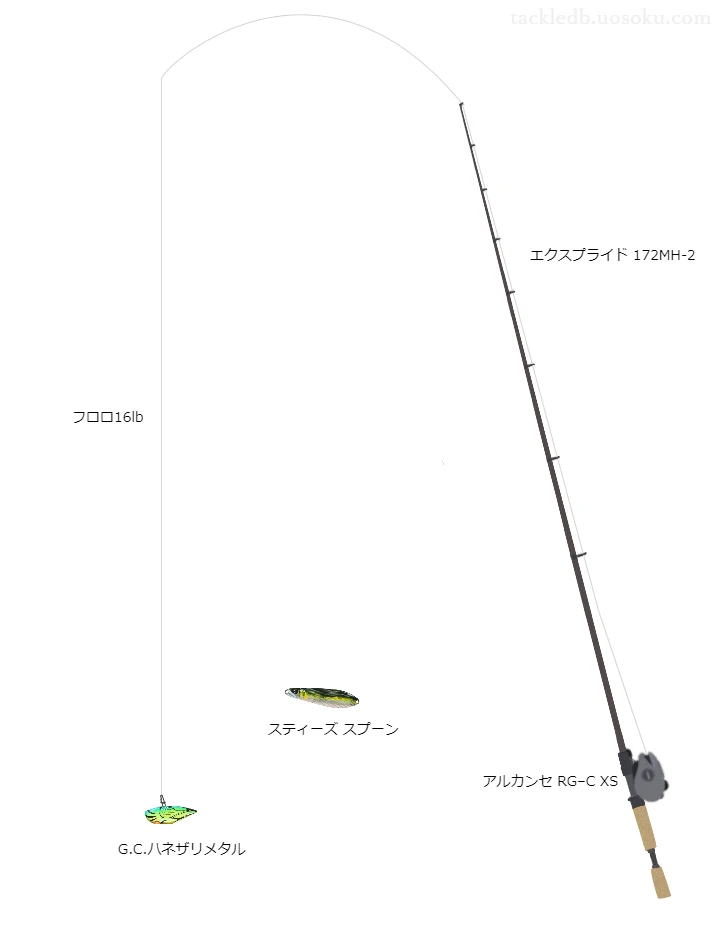 シマノのロッドとZPIのリールでG.C.ハネザリメタルを使うバスタックル