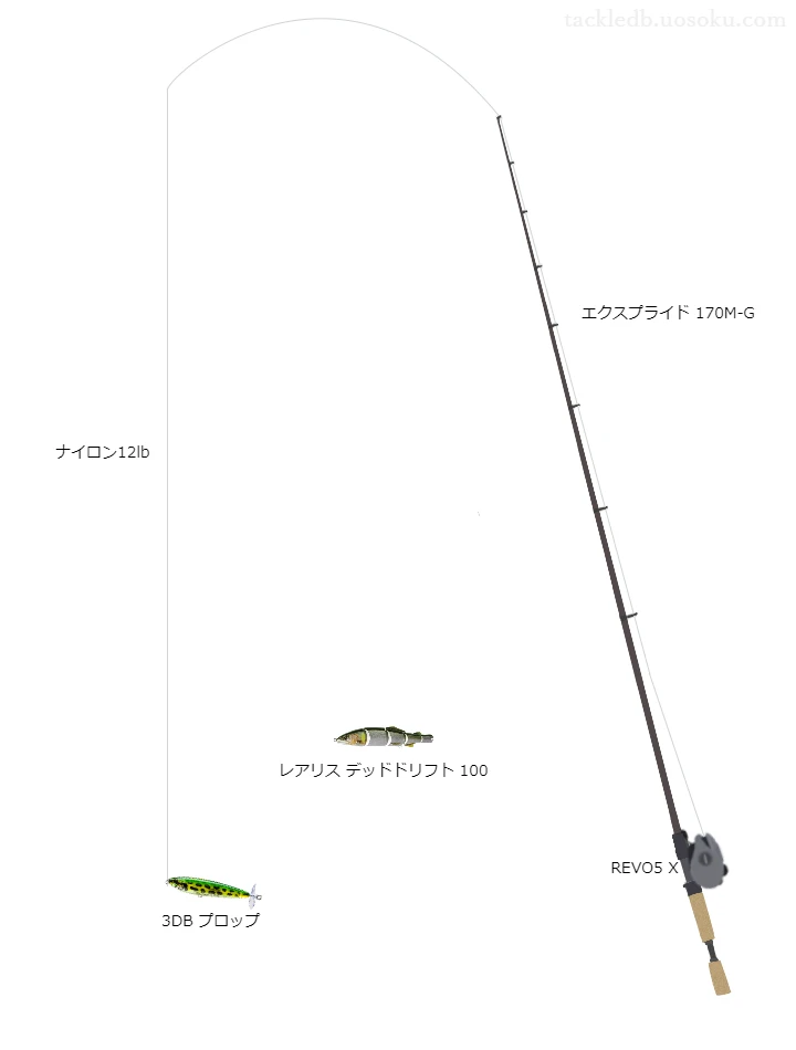 バス釣りに関するタックル、仕掛け図解