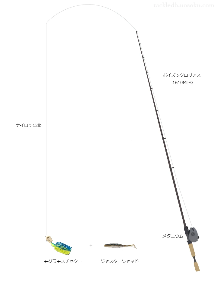 バス釣りに関するタックル、仕掛け図解