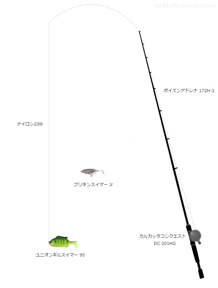 バス釣りに関するタックル、仕掛け図解