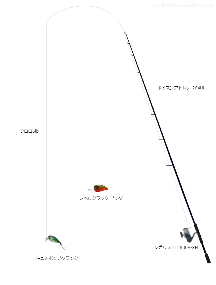 バス釣りに関するタックル、仕掛け図解