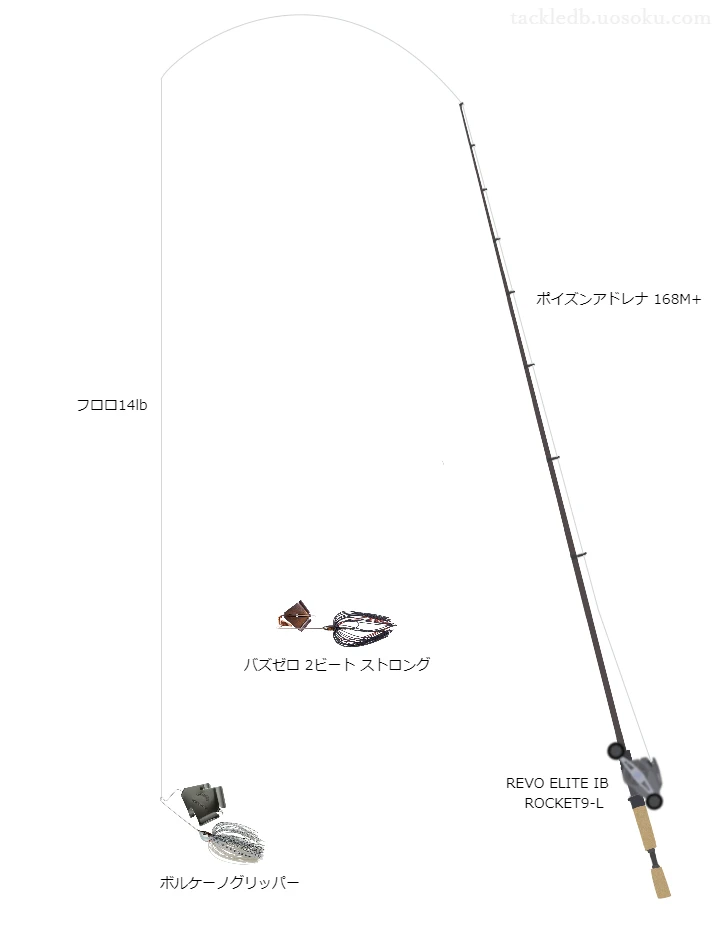 バス釣りに関するタックル、仕掛け図解