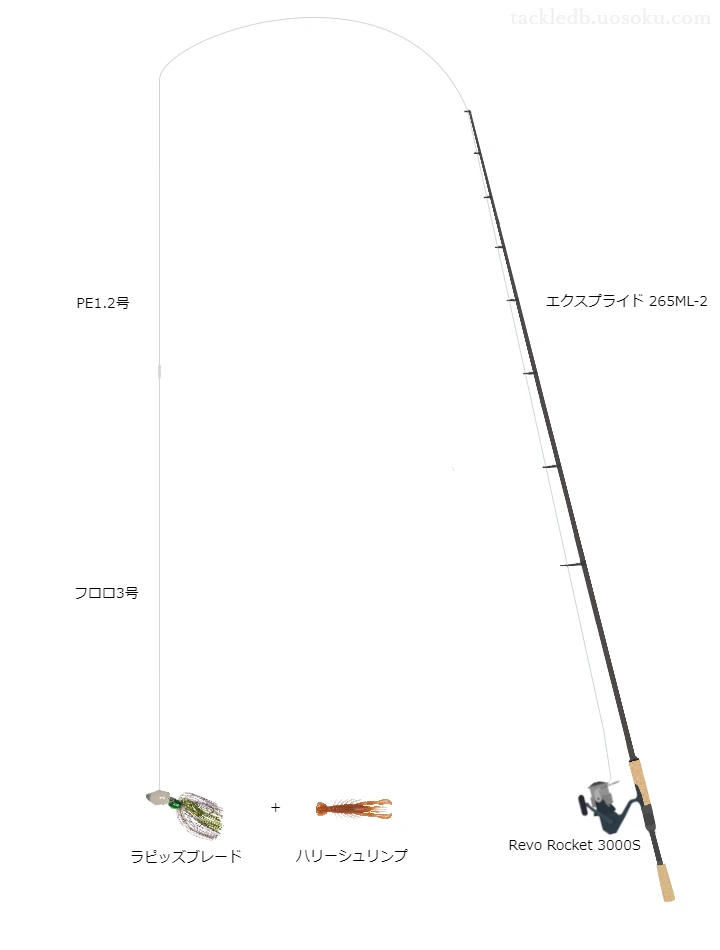 バス釣りに関するタックル、仕掛け図解