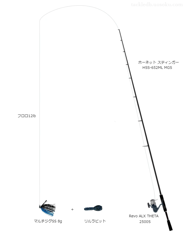 バス釣りに関するタックル、仕掛け図解