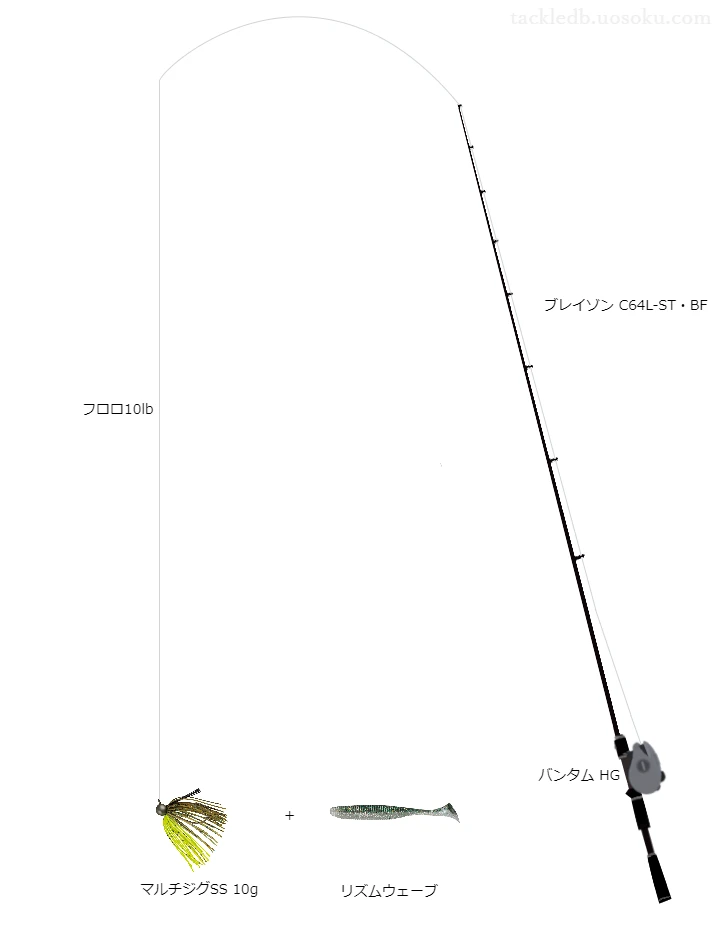 バス釣りに関するタックル、仕掛け図解