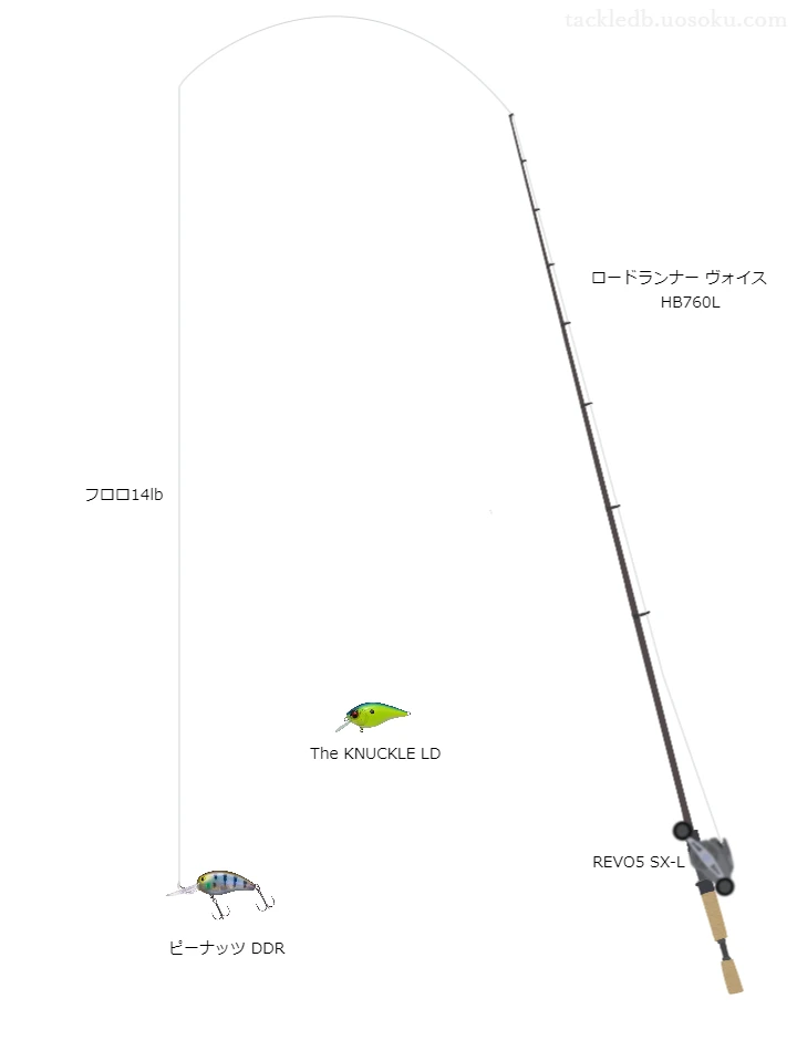 ピーナッツDDRのためのバス釣りタックル【クランクベイト】