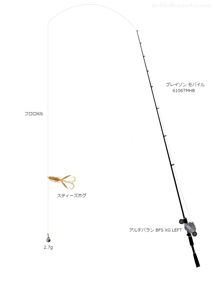 バス釣りに関するタックル、仕掛け図解