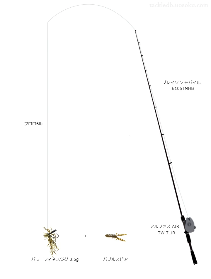 バス釣りに関するタックル、仕掛け図解