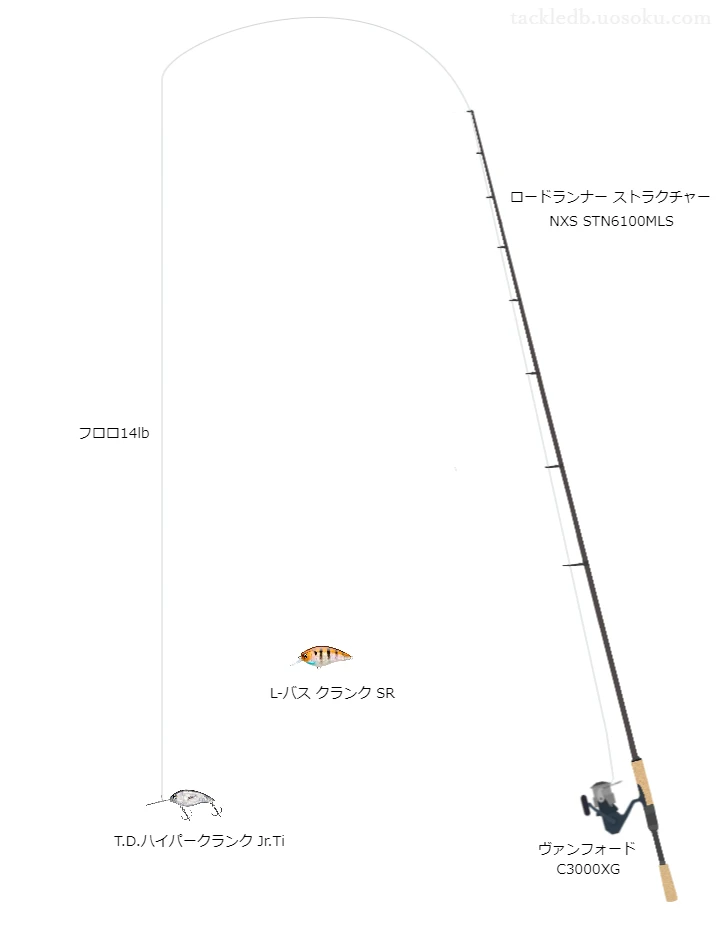 バス釣りに関するタックル、仕掛け図解