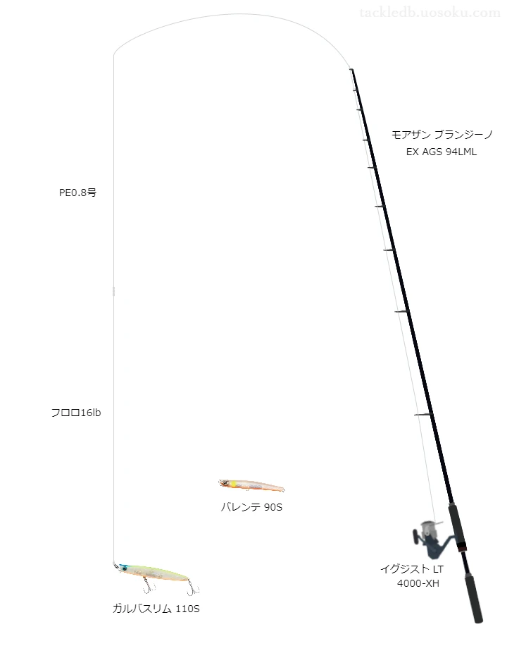 シーバスゲームに関するタックル、仕掛け図解