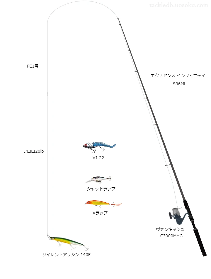 吉野川水系シーバスタックル