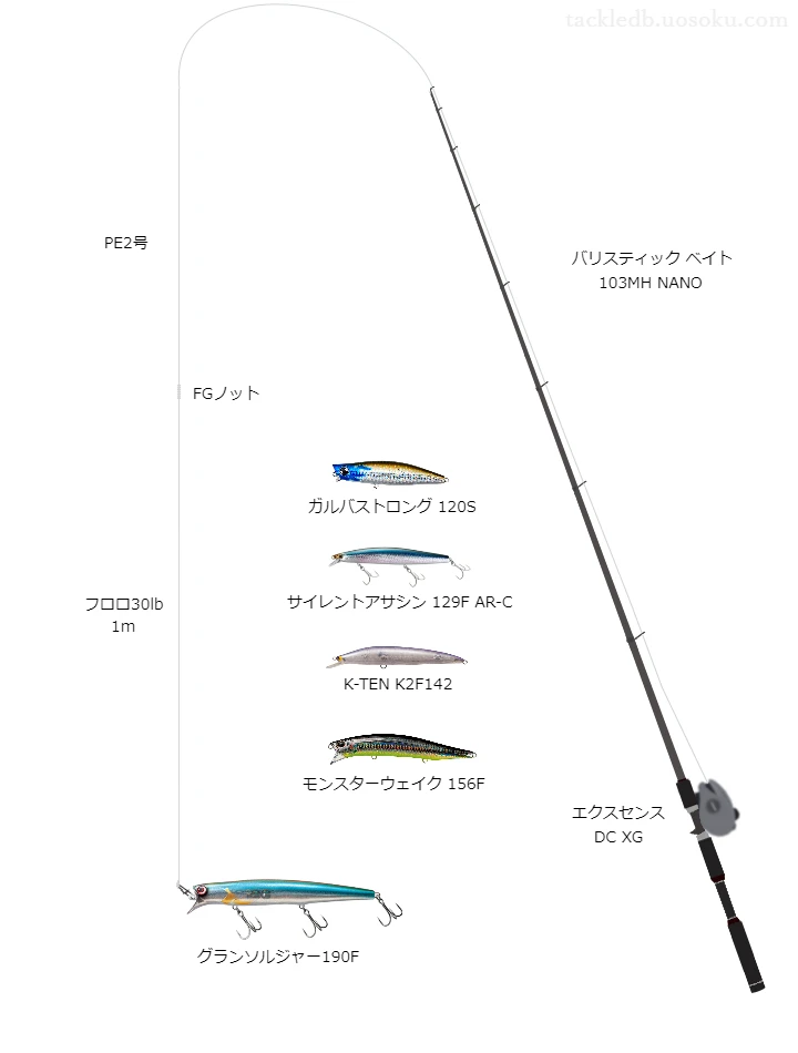 【熊本】メーター狙いシーバスベイトタックル 