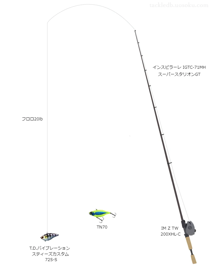 バス釣りに関するタックル、仕掛け図解