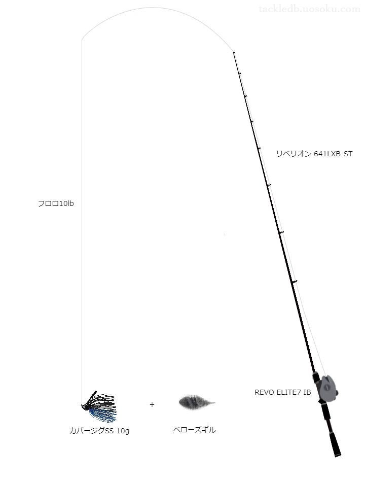 バス釣りに関するタックル、仕掛け図解