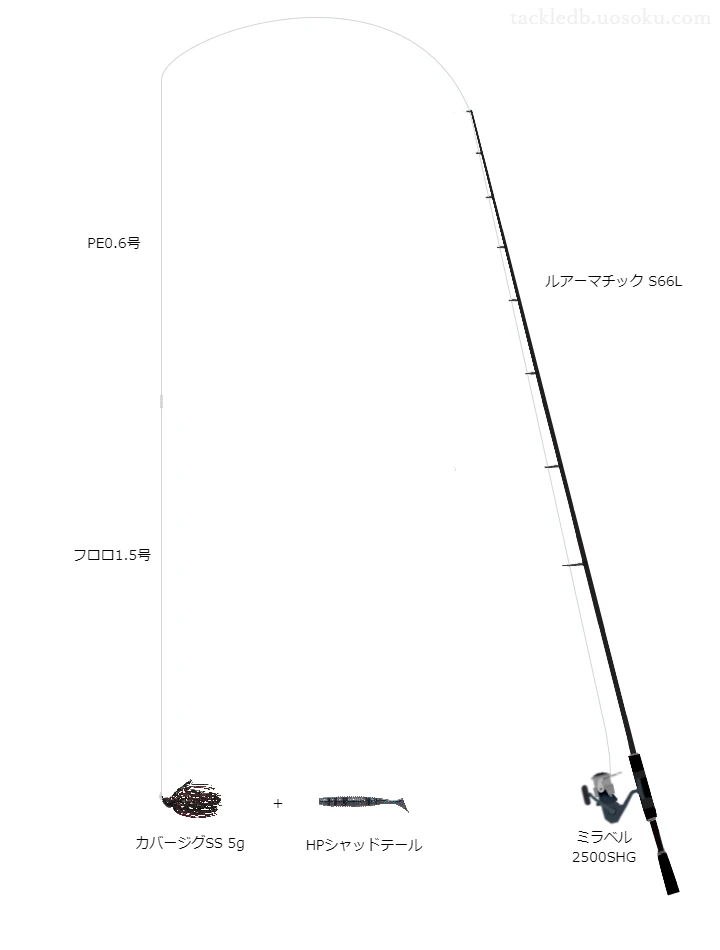 バス釣りに関するタックル、仕掛け図解