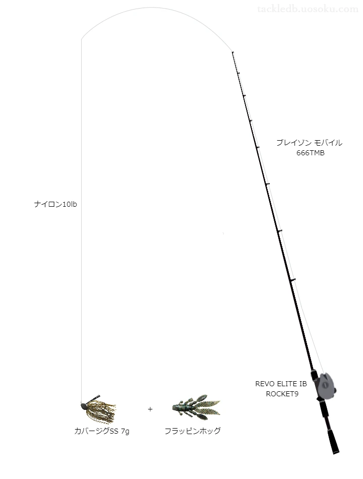 バス釣りに関するタックル、仕掛け図解