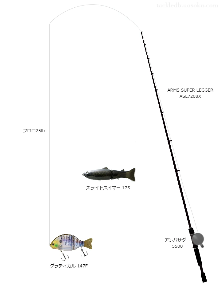 バス釣りに関するタックル、仕掛け図解