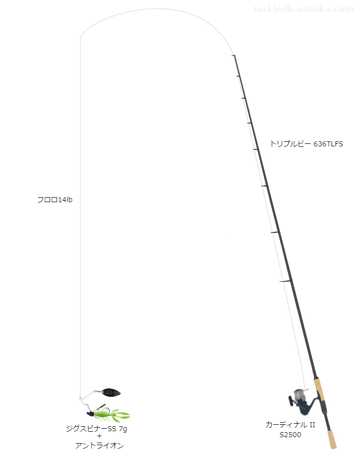 バス釣りに関するタックル、仕掛け図解